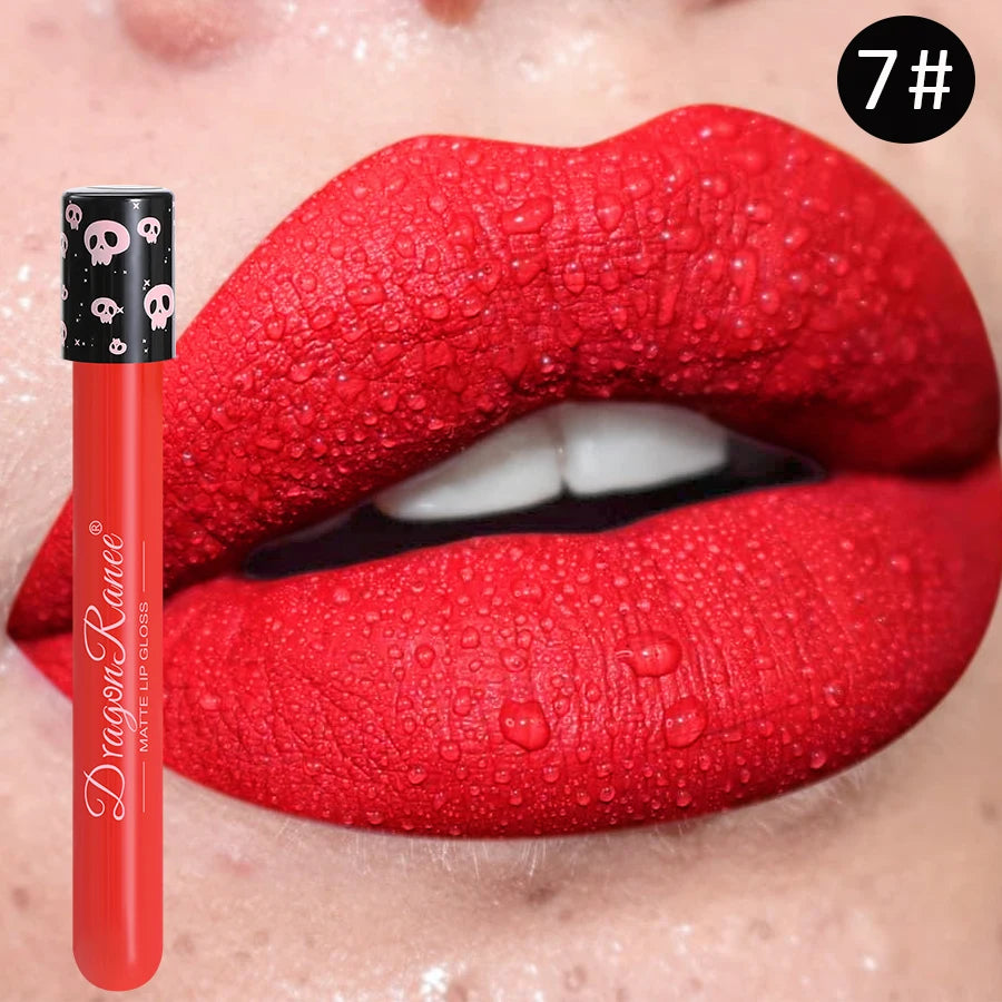 Colorful Lip Gloss Lip Glaze Tube Lip Glaze Lip Makeup Easy to Apply Waterproof Matte Lip Gloss Party Lip Makeup Lip Gloss Not Easy to Fade Lip Gloss