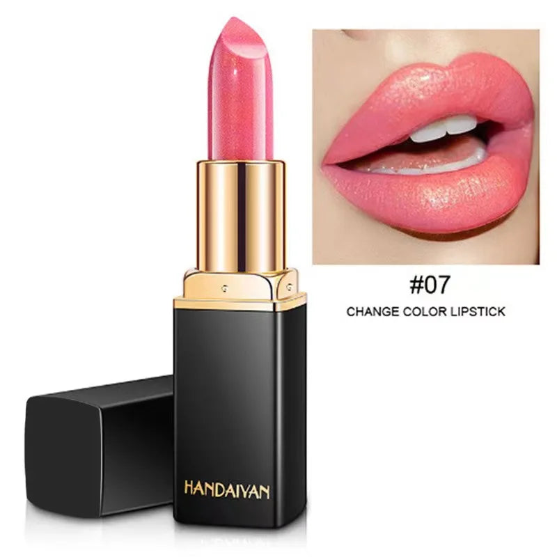 Handaiyan Diamond Glitter Lipstick Shimmer Sexy Pigments Makeup Long Lasting Waterproof Profissional