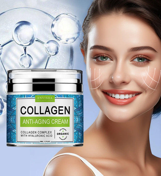 ENVISHA Face Cream Collagen Hyaluronic Acid Skin Care Anti-Wrinkle Moisturizing Anti-Aging Night Shrink Pores Whitening Smooth - BlissFully