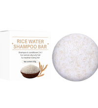 Organic Rice Shampoo Soap Bar Oil Free Conditioning Soap Rice Water Protein Nourishing Anti-loss Hair Hair Growth Soap Bar - BlissFully
