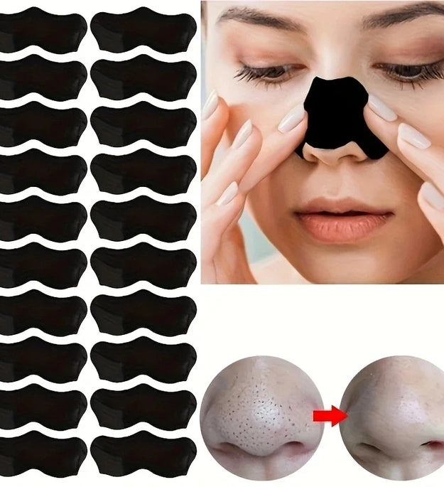10/20/50PCS Nose Blackhead Remover Mask Shrink Pore Acne Treatment Sticker Black Dots Strips Nose Deep Cleansing Cleane - BlissFully