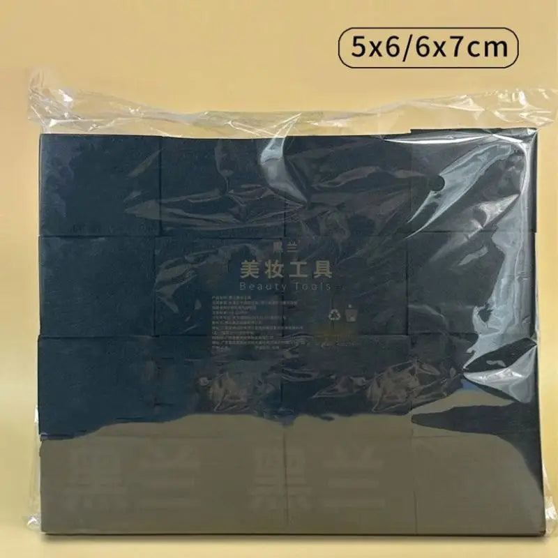 200Pcs Bamboo Charcoal Wet Compress Cotton Pads Disposable Black Makeup Remover Pads Facial Skin Wipe Cleaning Cotton Pads