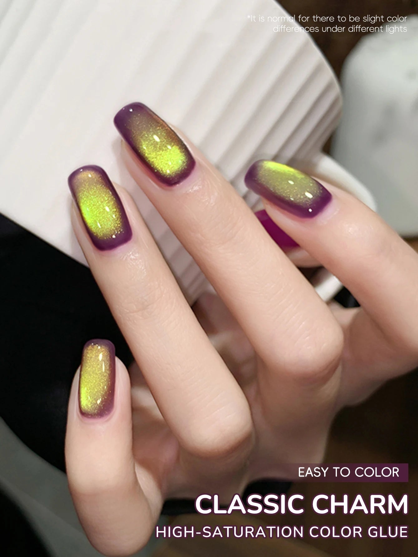 15ml Universal Silver Cat Eye Gel Polish. Glittery, Magnetic. Needs UV/LED Lamp. For Home & Salon DIY