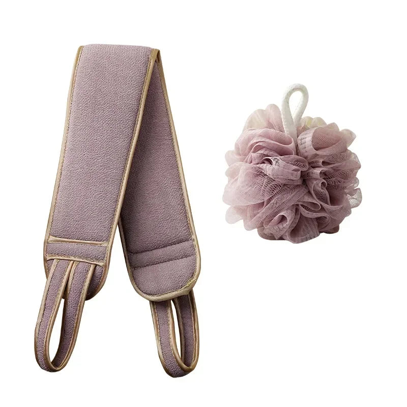 2/3Pcs Body Cleaning Washcloth Soft Brush Home Hotel Bathroom Shower Ball Back Scrubber Set Exfoliating Skin Towel Bath Gloves