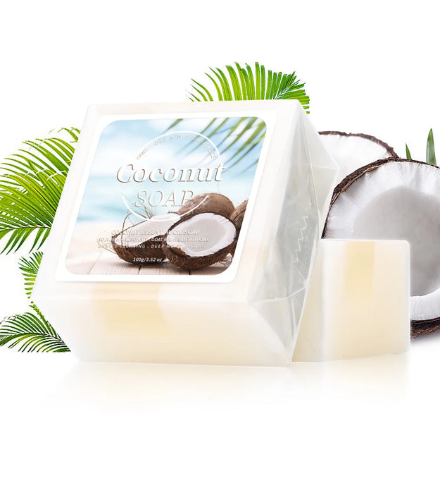 100g B+ Coconut Milk Organic Pure Plant Extract  Handmade Soap Facial Treatment Acne Goat Milk Soap