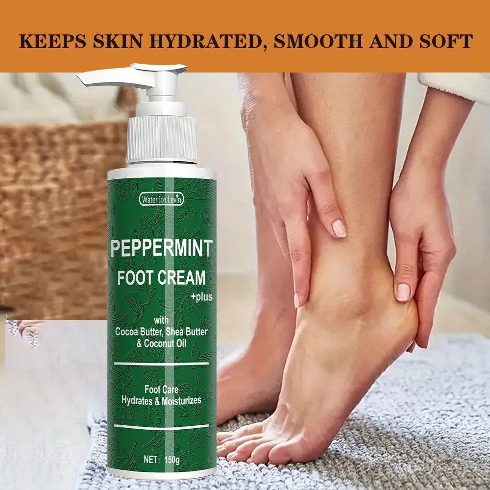 Mint Foot Cream - Moisturizing Skin - Alcohol-Free, Dry Foot Care Cream for Men and Women - Suitable for Dry Feet | Mint Foot Cream