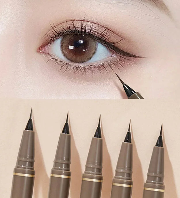 Ultra Thin Black Brown Lower Eyelash Eyeliner Pen Waterproof Lasting Smooth Lying Silkworm Eyes Liner Pencils Eye Makeup Tools