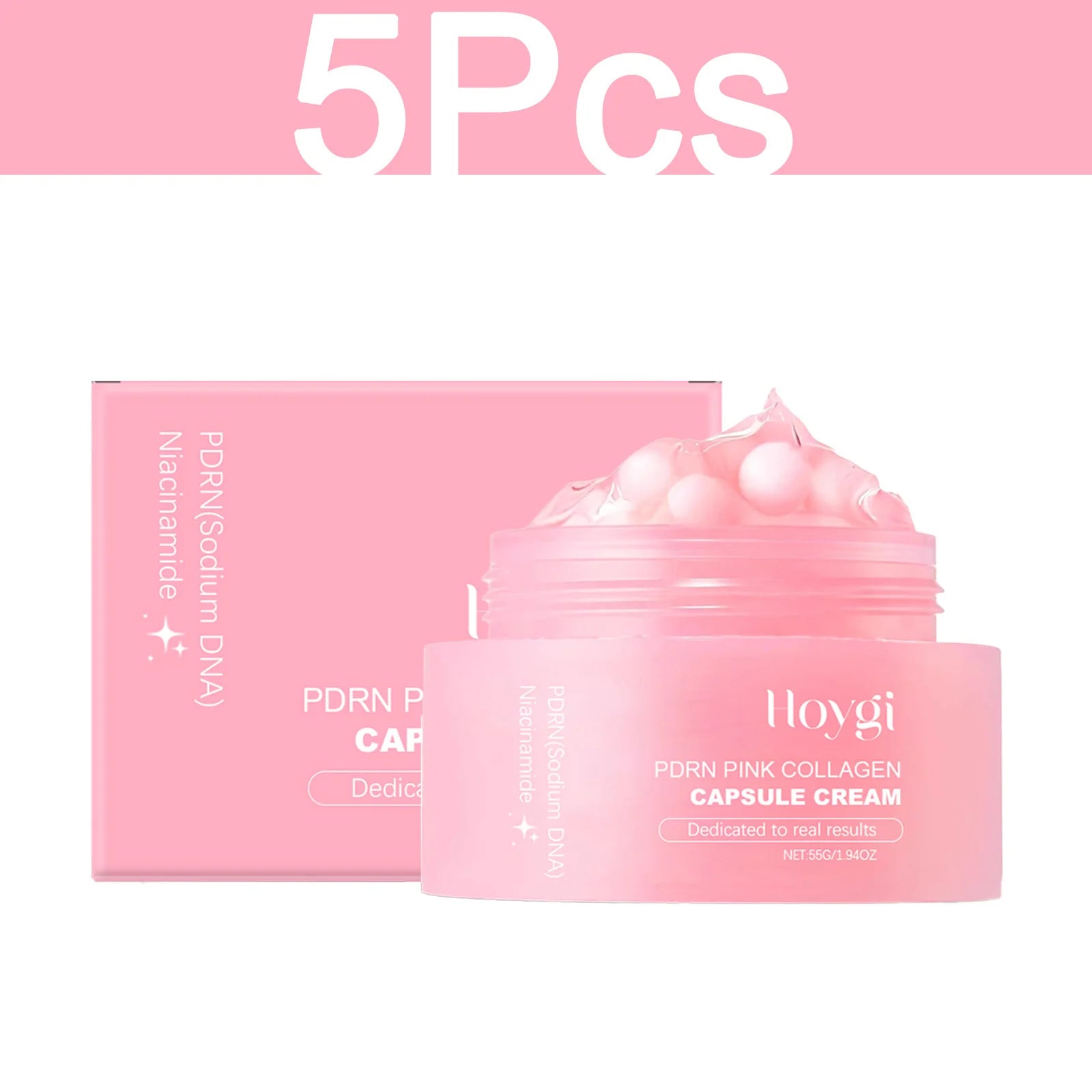 HOYGI Collagen Capsule Cream Deep Moisturizing Hydrating Anti-Dryness Skin Brighten Glowing Firming Smooth Niacinamide Skin Care