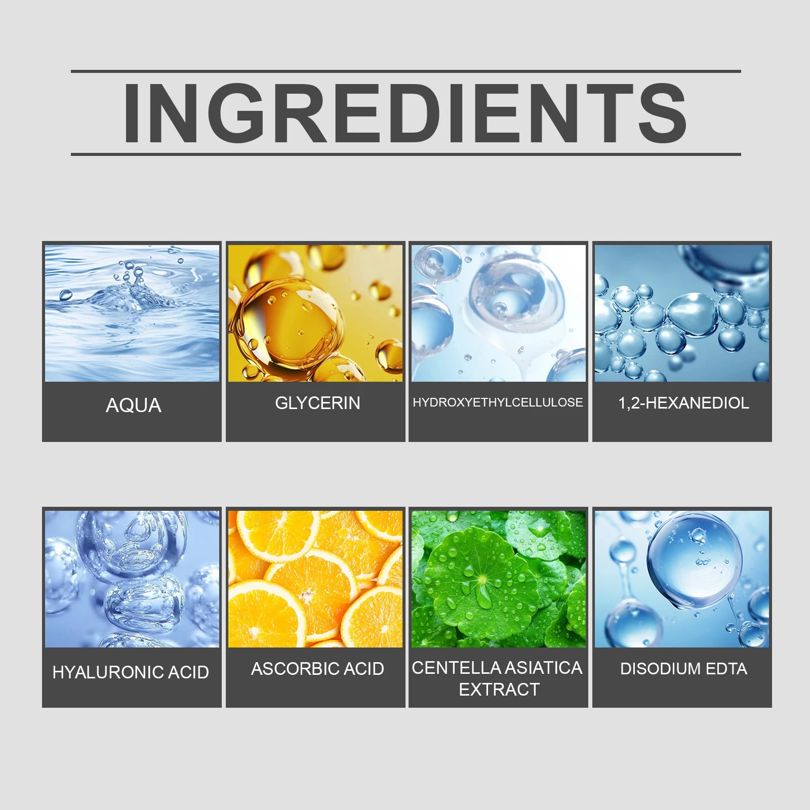 Hyaluronic Acid Serum 50ml Anti Aging Face Serum With Centella Asiatica Deep Hydration For Glowing Skin For Fine Lines Wrinkles - BlissFully