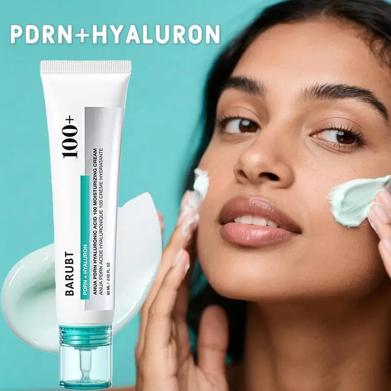 PDRN Hyaluron Face Cream Hyaluronic Acid Moisturizer for Hydrating & Firming Restorative Uneven Skin Tone Care Korean Skincare