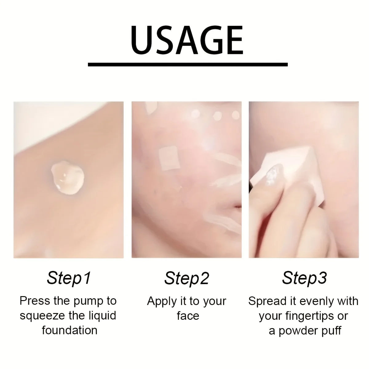 Face body sunscreen whitening sunscreen skin care cream sunscreen liquid foundation SPF50 UV protection skin - BlissFully