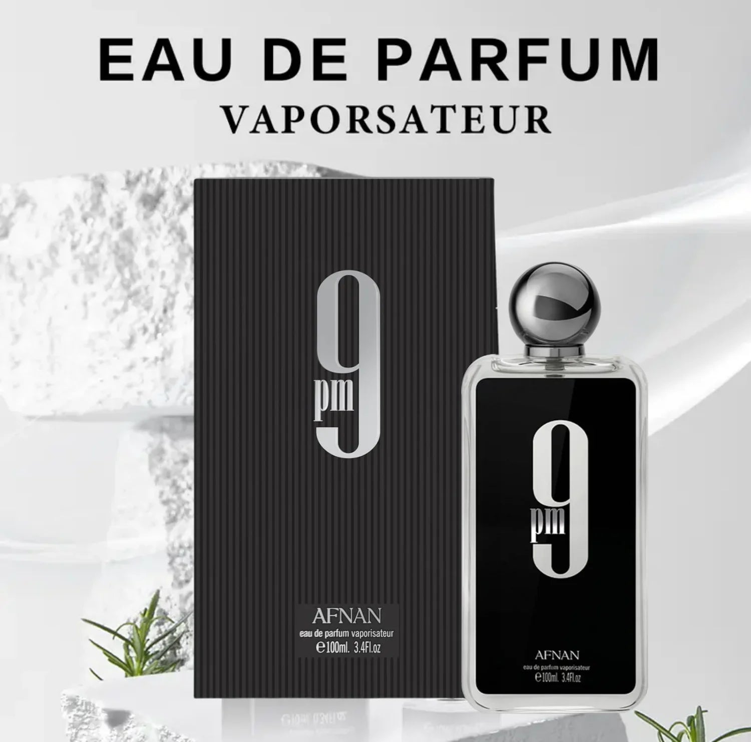 Afnan 9PM Men's cologne spray 100ml Men's cologne perfume travel clothes perfume spray high-end long-lasting perfume gift