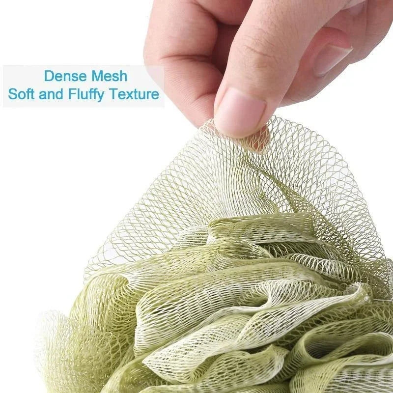 Large Bath Ball Rich Bubble Bath Towel Scrubber Body Cleaning Mesh Shower Wash Sponge Bathroom Accessories