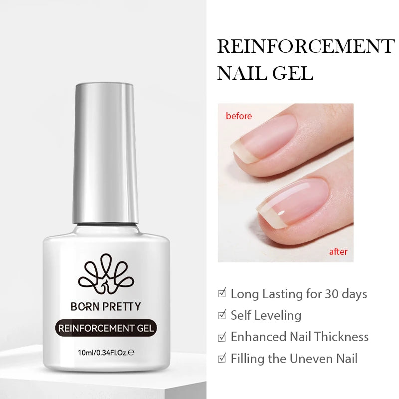 BORN PRETTY 10ml Dark Red Cat Magnetic Gel Nail Polish for Winter Nails DIY Jelly Glass Silver-Light Varnis Semi Permanent