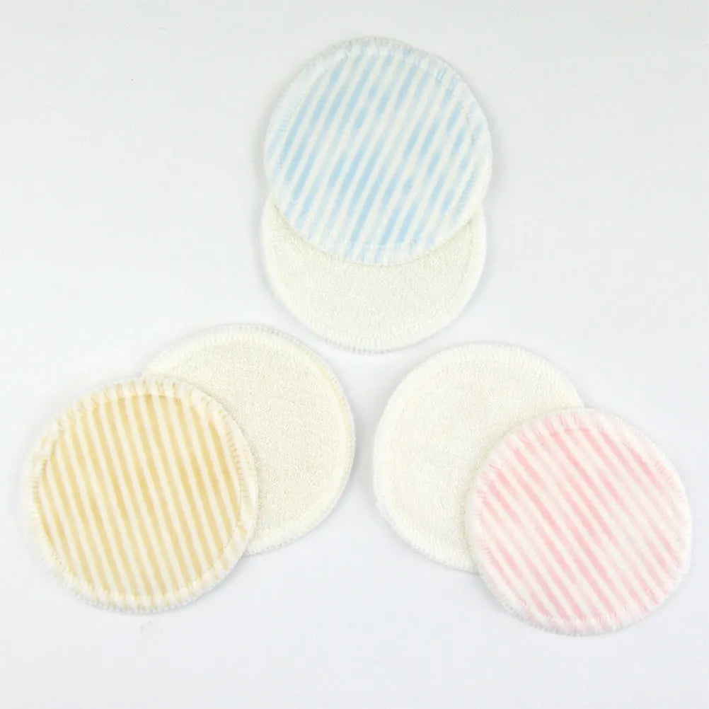 12Pcs Makeup Remover Pads Bamboo Fiber Double Layer Reusable Face Washing Pad Waterproof Makeup Removal Gentle Effective