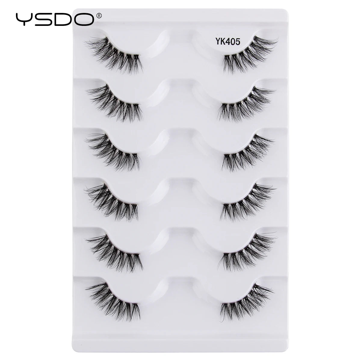 YSDO Natural Mink Eyelashes 3/6/10 Pairs Wispy Faux 3D Mink Lashes Short Fluffy Half False Eyelash Makeup Tools Cat Eye Lashes