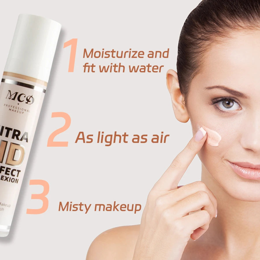 9 Shade Full Coverage Concealer Liquid Foundation  makeup high coverage  Base makeup  cushion Foundation cream  Natural Matte