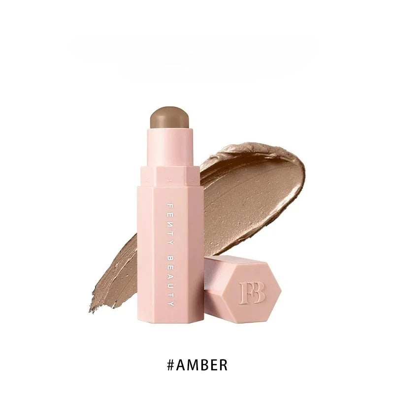 Fenty Beauty Multi-color Contour Stick Concealer Facial Matte 3D Diamond Highlight Non Fading Water Gloss Lip Glaze Gloss Makeup