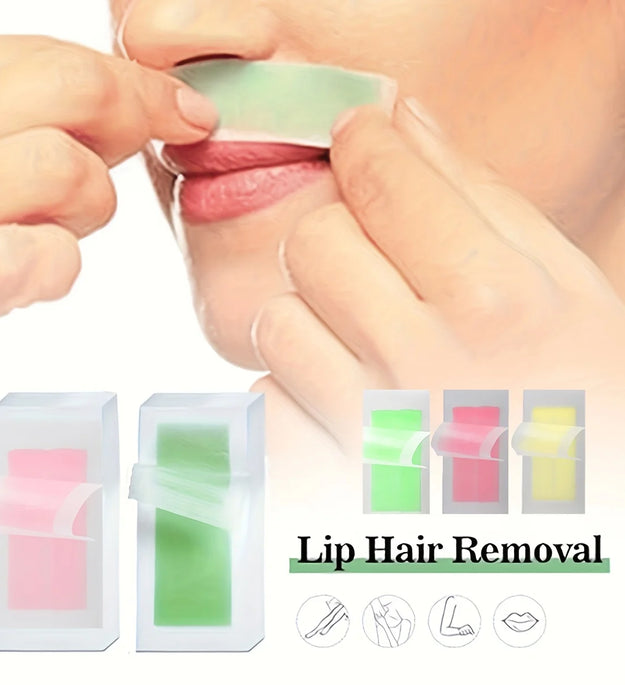 Professional Warning Tapes For Summer Hair Removal, Double Face Cold Warning Paper For Legs, Body, Face,6 Sticks, 10/20 Sticks