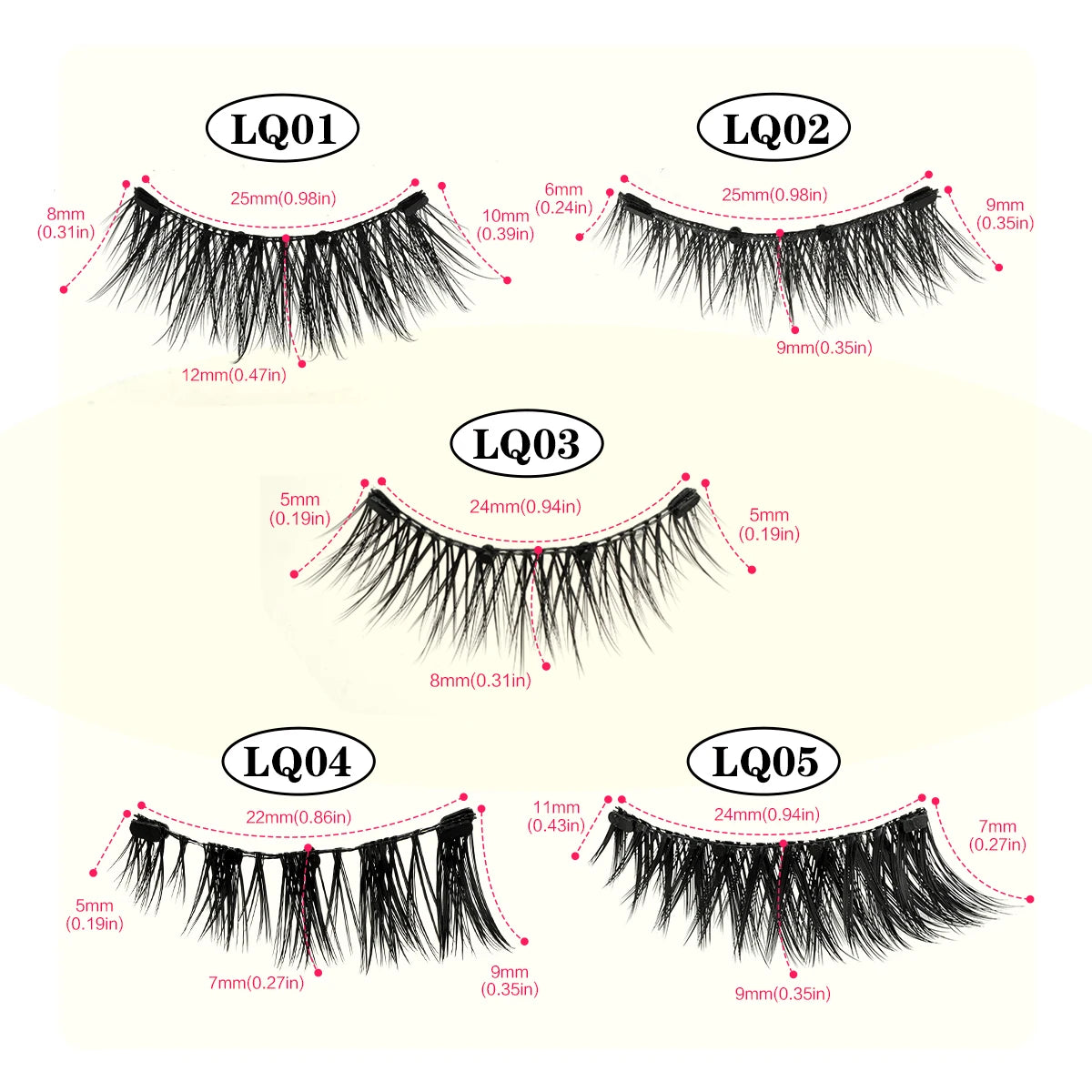 YSDO Soft Magnetic Eyelashes No Glue Needed 1 Pair Natural Short 3D False Lashes Reusable Easy Apply Magnetic Lashes Kit Makeup