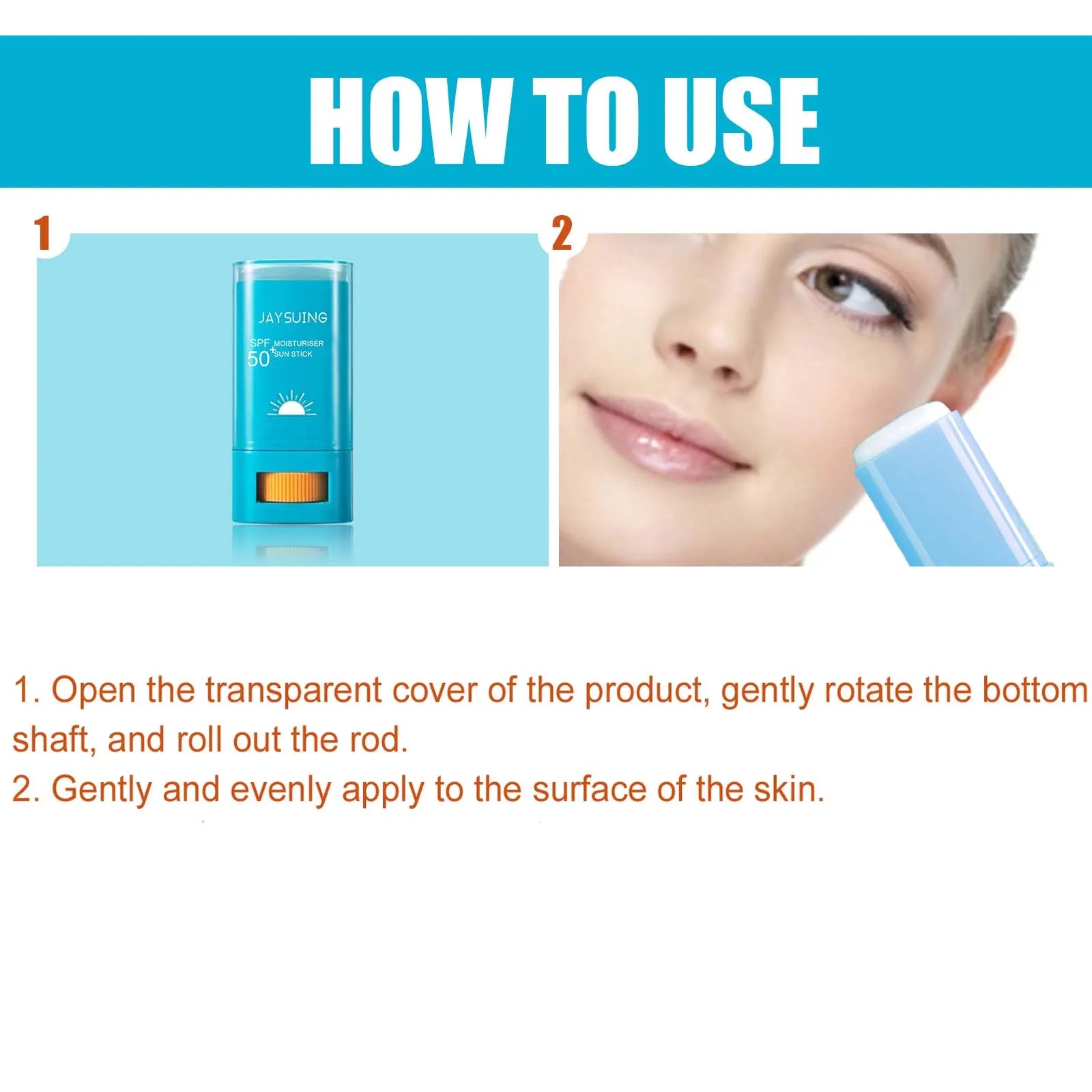 Body Sunscreen Cream Stick Spf50 Antioxidant Prevent Sunburn Moisturizing Skin Sweatproof Brightening Resist UV Rays Serum Stick