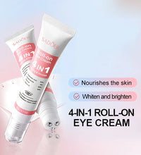 SADOER 4in1 Roll-on Moisturizing Eye Cream Anti Dark Circles Eyes Bags Firming Moisturizing Eye Serum Skin Care for Beauty Eyes - BlissFully