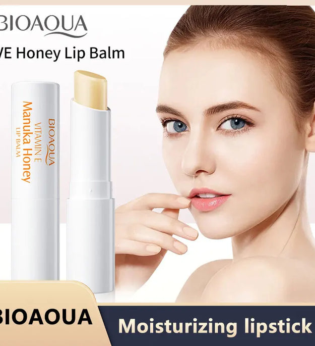 BIOAOUA Vitamin E Honey Lip Balm Moisturizing Anti Cracking Nourishing Nourishing Lipstick Lips Skin Care Products