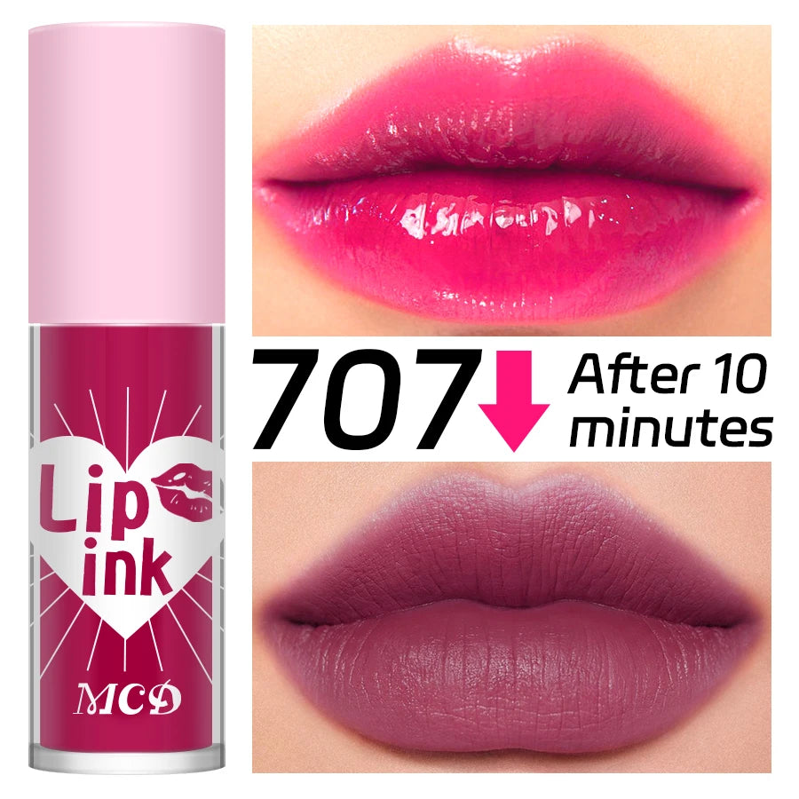 Waterproof Matte Lip tint Long-lasting Lip Glaze Sexy Plump Lip Glow Oil Velvet Lip Gloss Stain Makeup Full Color Lip Cosmetic
