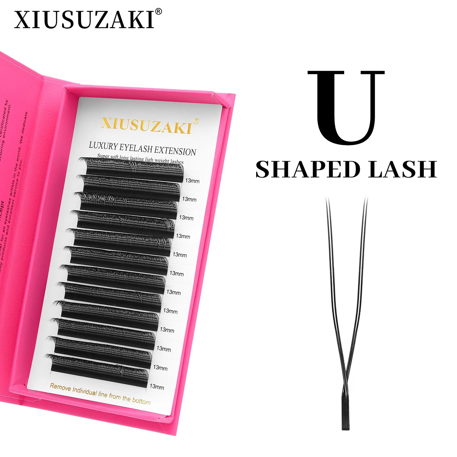 XIUSUZAKI  U-Shaped YY 3D 4D 5D W Eyelash Extensions New Style U/W Lashes Extension Mink Premade Volume Fans False Eyelashes