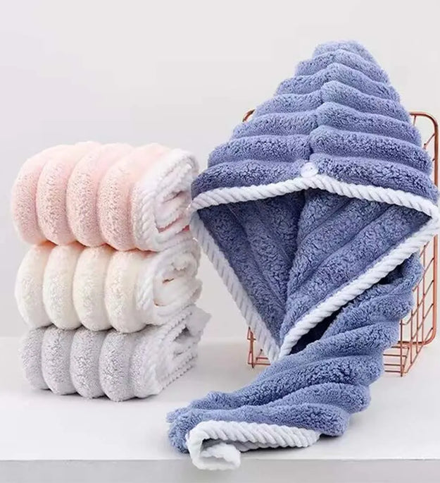 Dry Hair Cap for Women, Thickened and Super Absorbent Headscarf for Wiping Hair, Quick Drying Cap, Dry Hair Towel