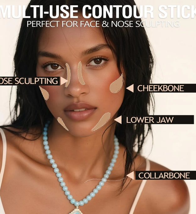 1Pc Multi-purpose Contour Stick Natural Matte Highlighters Nose Shadow Cream Lasting Contouring Bronzer Face Makeup Cosmetics
