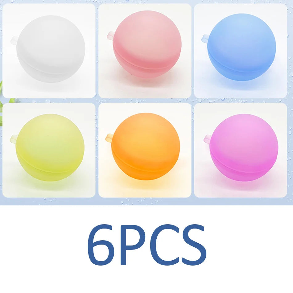 New Reusable Water Balloons Refillable Water Balloon Quick Fill Self Sealing Water Bomb Splash Balls for Kids Swimming Pool