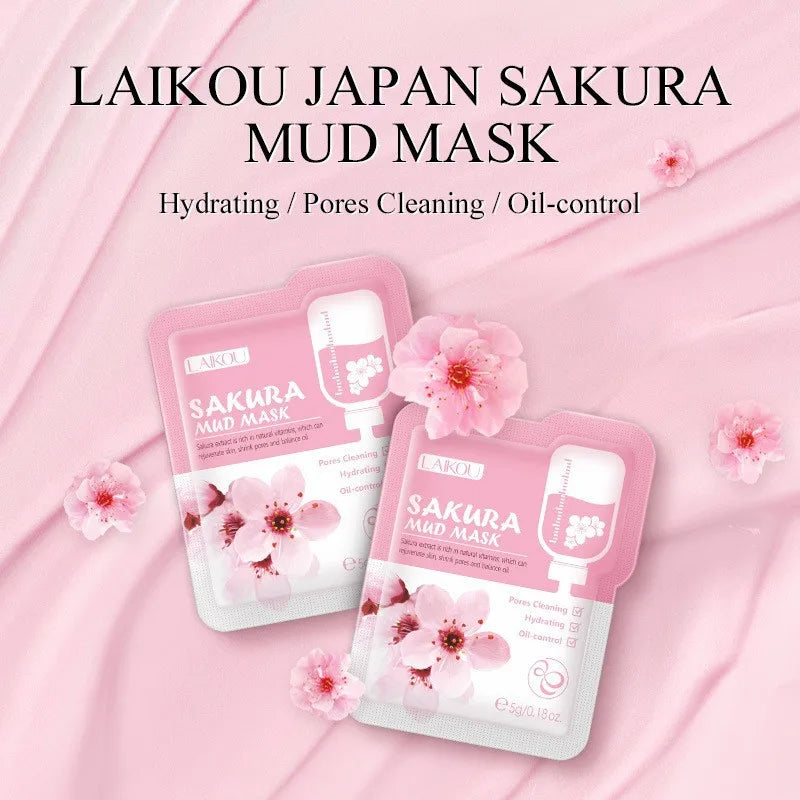 Purifying Clay Facial Mask in Pouch,For Acne, Oily & Combination Skin, Deep Cleansing, Detoxifying, Skin Care, Face Mud Mask 5g