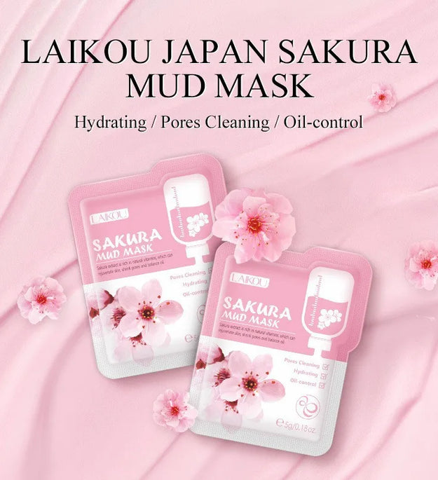 Purifying Clay Facial Mask in Pouch,For Acne, Oily & Combination Skin, Deep Cleansing, Detoxifying, Skin Care, Face Mud Mask 5g