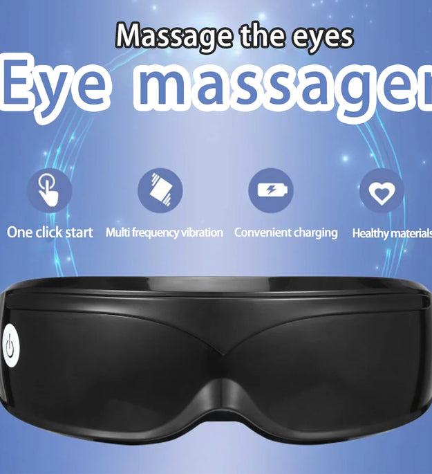 Eye massager with 9 modes and multi frequency vibration 22 magnets for eye massage caring for eye health and safety materials