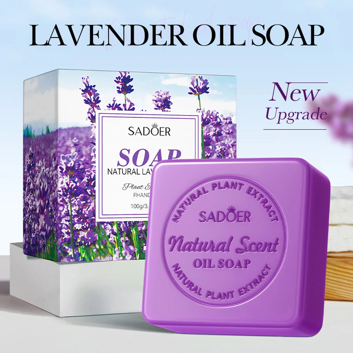 Lavender Essential Oil Soap, Handmade Soap, Facial Cleansing And Bath Soap, Deep Cleansing Skin Soap