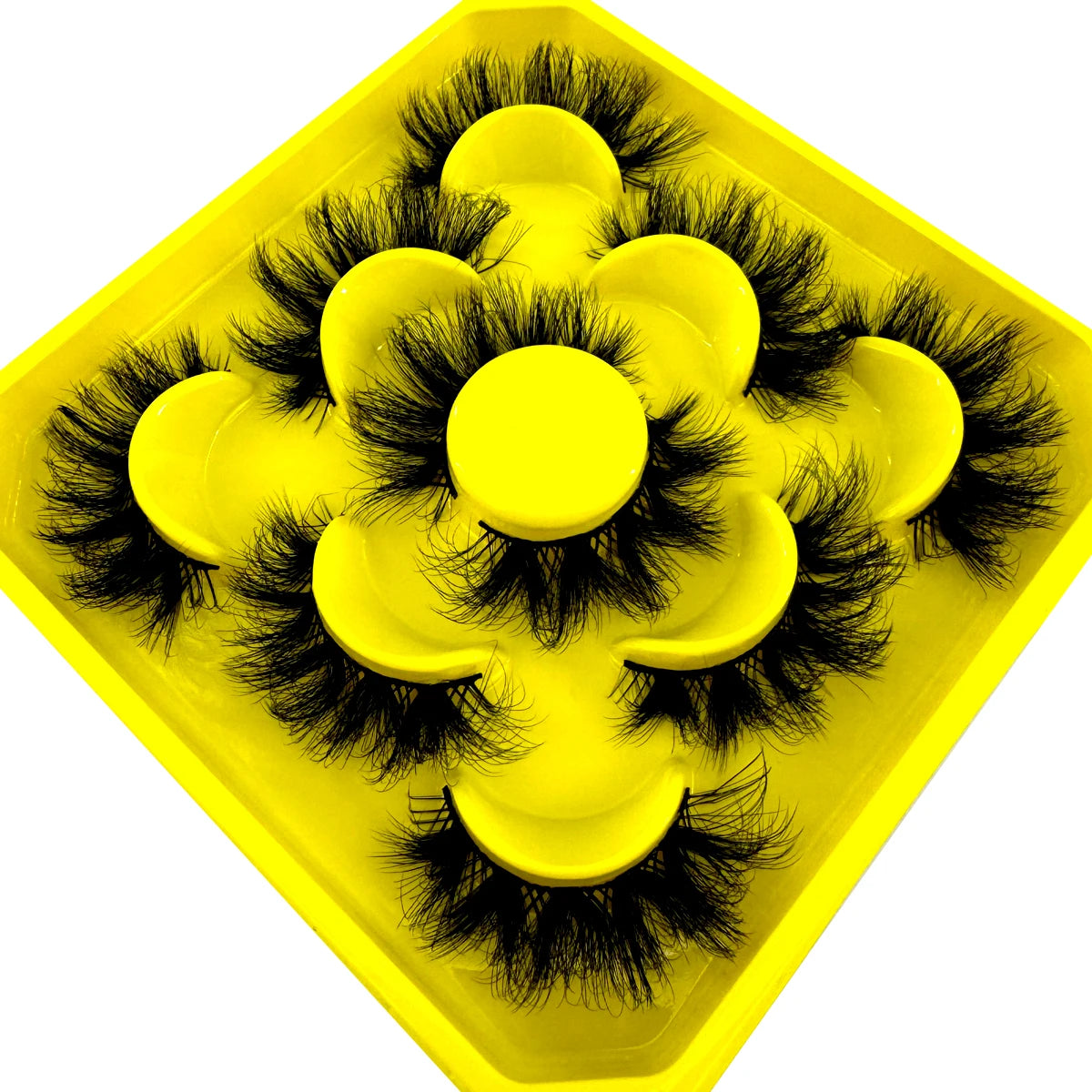 New 5 pairs Fluffy Lashes 8D False Eyelashes 15-20mm Faux Mink Lashes Natural Fake Lashes Thick Volume Eyelashes Cat Eye Lashes