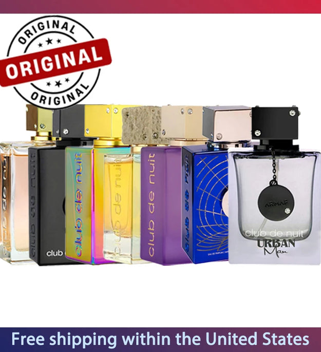 105ml Original Arab Perfumes Armaf Club De Nuit Series Eau de Parfum Spray Unisex Lasting Woody Pheromone Perfume Cologne Makeup
