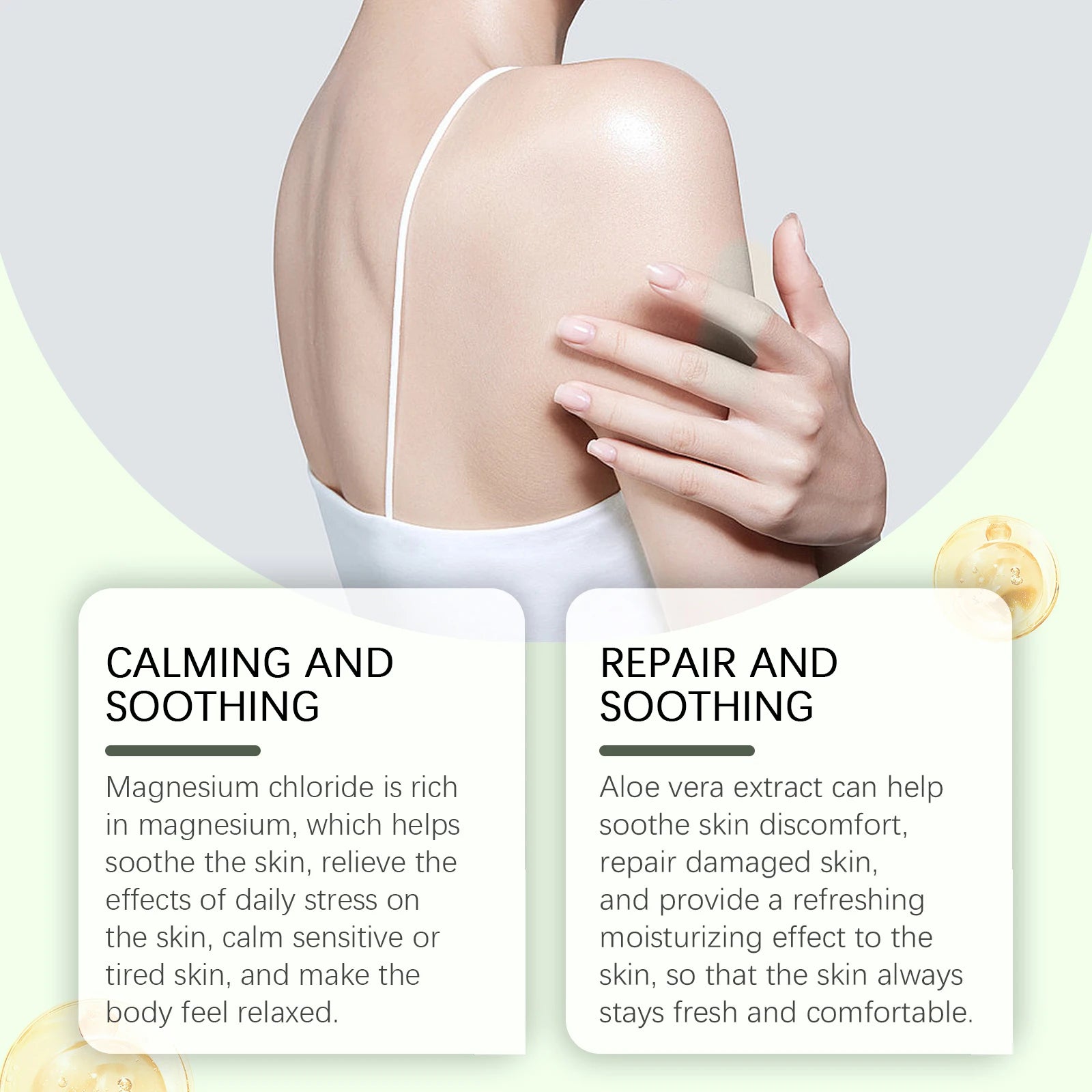 Shea Butter Body Lotion Moisturizing Magnesium Body Butter Nourishing Skin Soft Smooth Soothes Muscles Body Skincare Cream - BlissFully