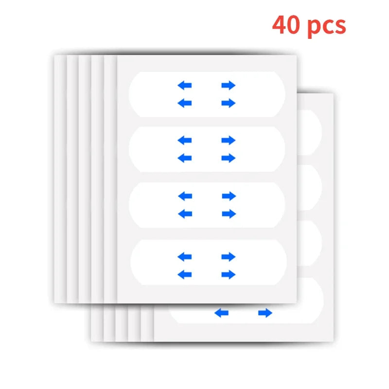 40-120PCS V-Shape Face Wrinkle Sagging Skin Adhesive Tape Lifting Face Stickers Invisible Transparent Thin Face Patche Lift Tool - BlissFully