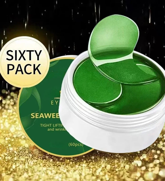 60pcs seaweed hyaluronic acid eye mask to remove dark circles collagen eye patch facial care products