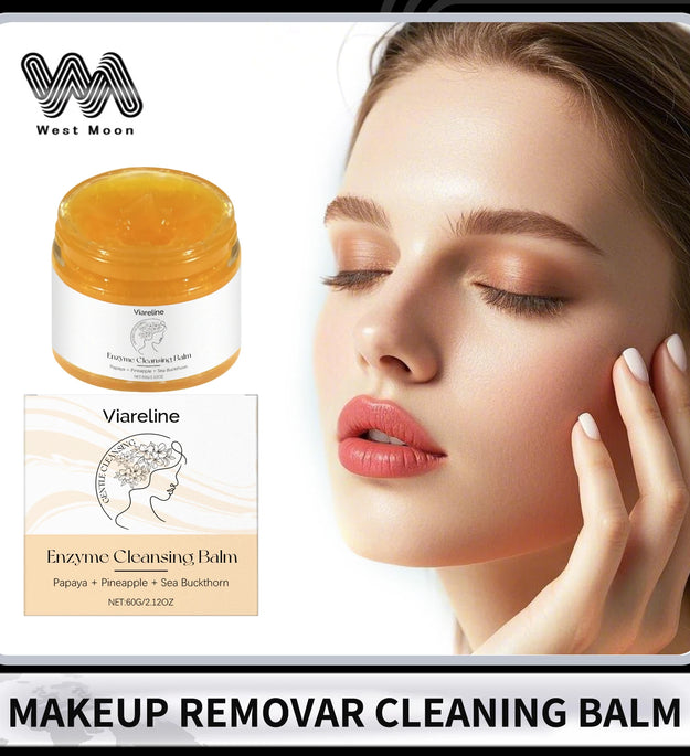 Enzyme Cleansing Balm for Makeup Remover Deep Cleansing Face Pore Refreshing Non-tightening Smoothing Skin Makeup Remover Balm