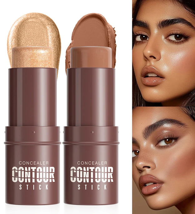 Shimmer Highlighting Bronzer Stick Face Brightening Concealer Pen Long Lasting Corrector Nose Shadow Face Contour Stick Cosmetic