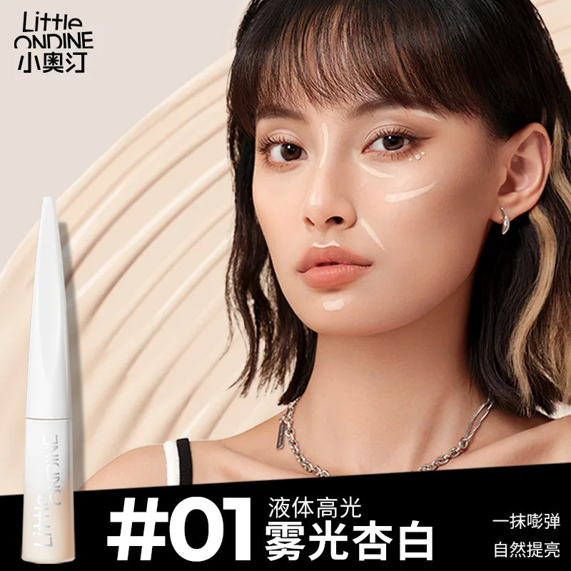 Little Ondine Liquid Contouring Concealer High Gloss Stick Refinish Brightening Matte Shadow 3D Nose Tear Groove Lying Silkworm
