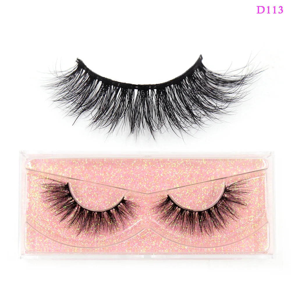 LEHUAMAO Eyelashes 3D Mink Lashes natural handmade volume soft lashes long eyelash extension real mink eyelash for makeup D103