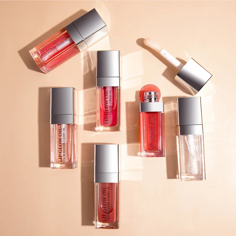 Sext Lip Oil 8ml Cherry Pink Lips Plumper Gloss Hydrating Plumping Lips Coat Tinted Lip Plumper Serum Lips Glow Oil Makeup