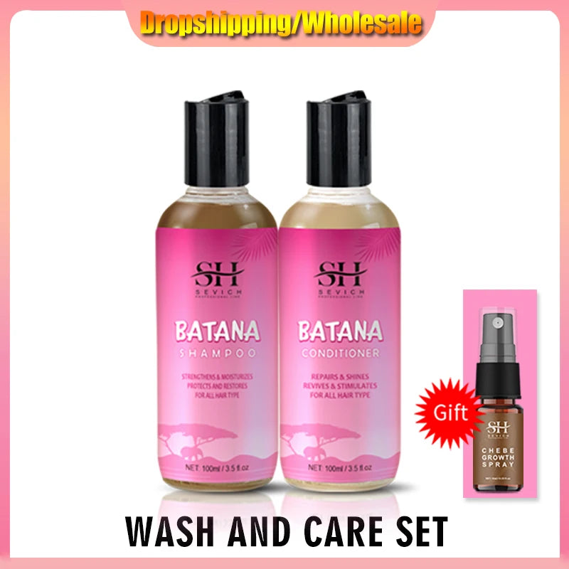 Hair Growth Set Batana Oil Fast Hair Growing Spray Anti Hair Loss Shampoo Scalp Repair Treatment Capsule Oil For Men Women 6pcs