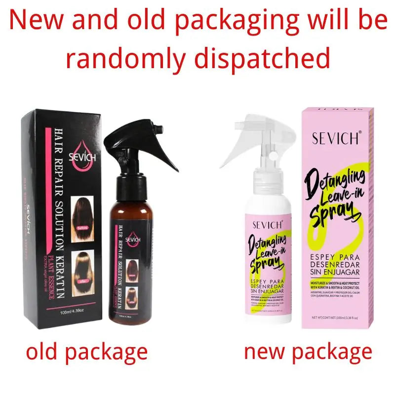 Keratin Hair Smoothing Spray Hair Conditioner Keratin Hair Treatment For Dyeing Damaged Anti-frizzle Soften Shiny Hair Care Oil