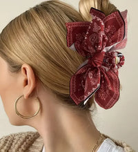 1pc new double-sided cashew flower love grabbing clip butterfly knot hair clip summer vacation shark clip fashion - BlissFully