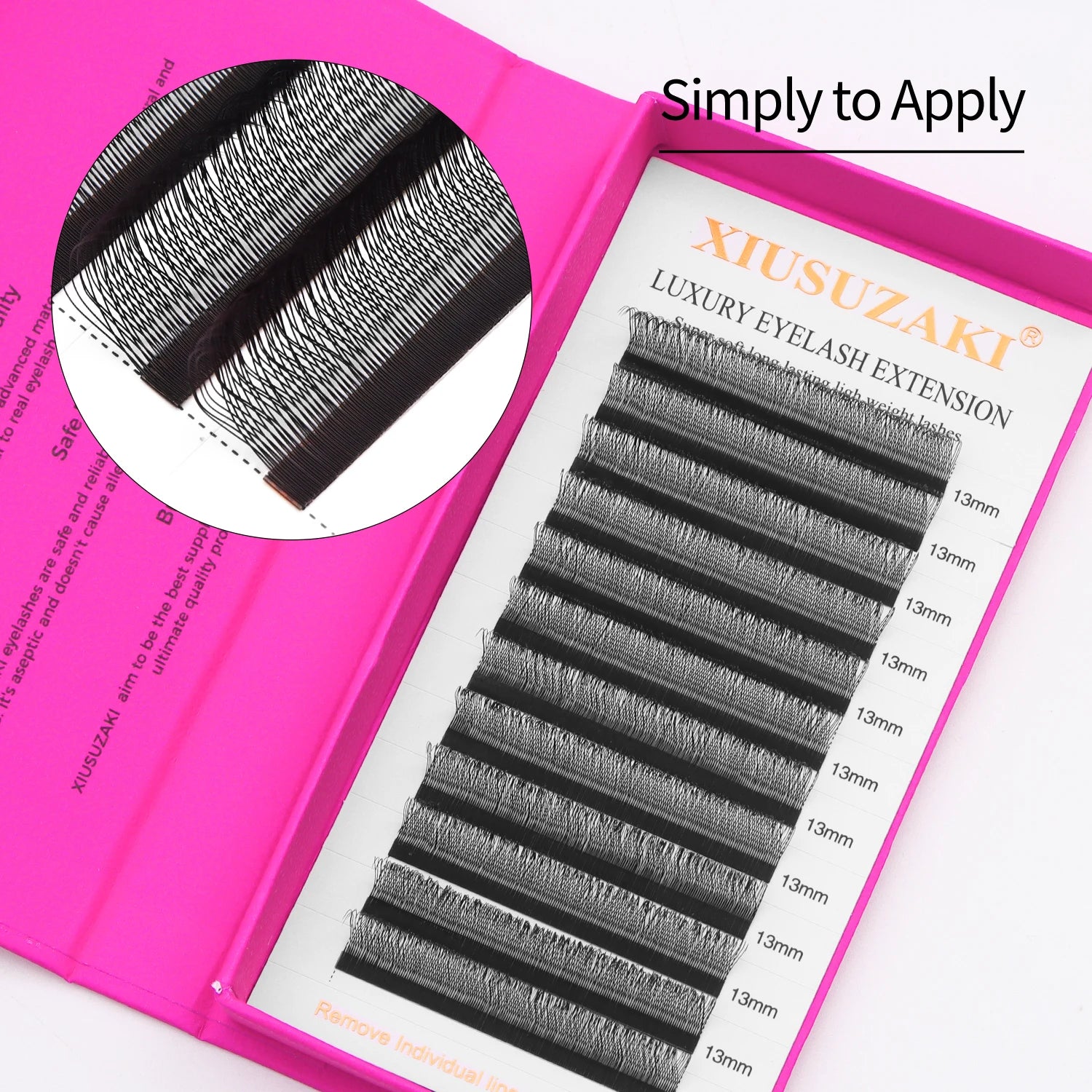 XIUSUZAKI  U-Shaped YY 3D 4D 5D W Eyelash Extensions New Style U/W Lashes Extension Mink Premade Volume Fans False Eyelashes
